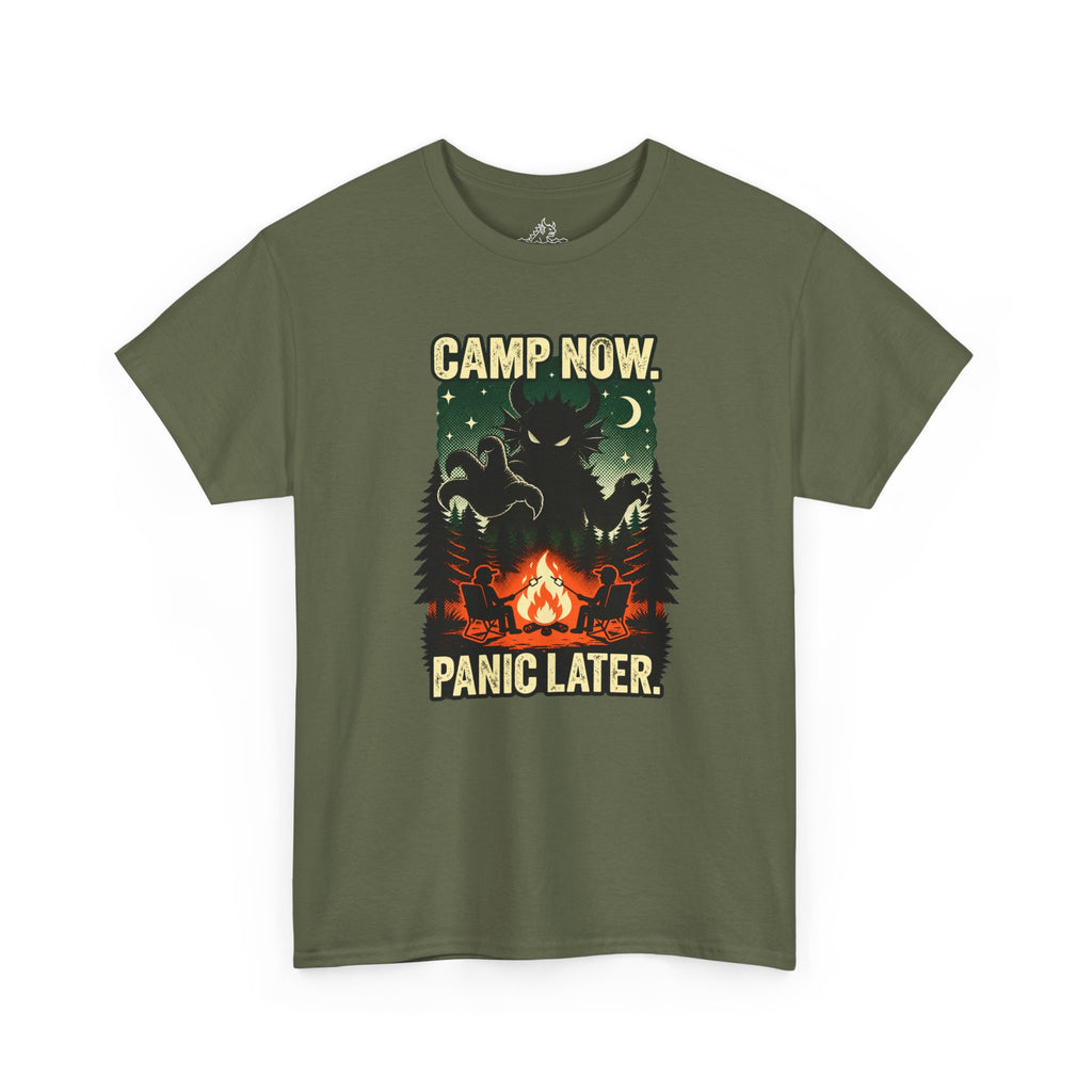 Camp Now Panic Later T-Shirt