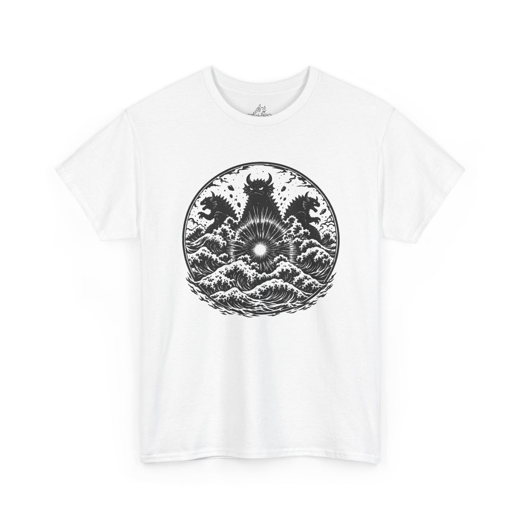 3 Kaiju In Waves T-Shirt