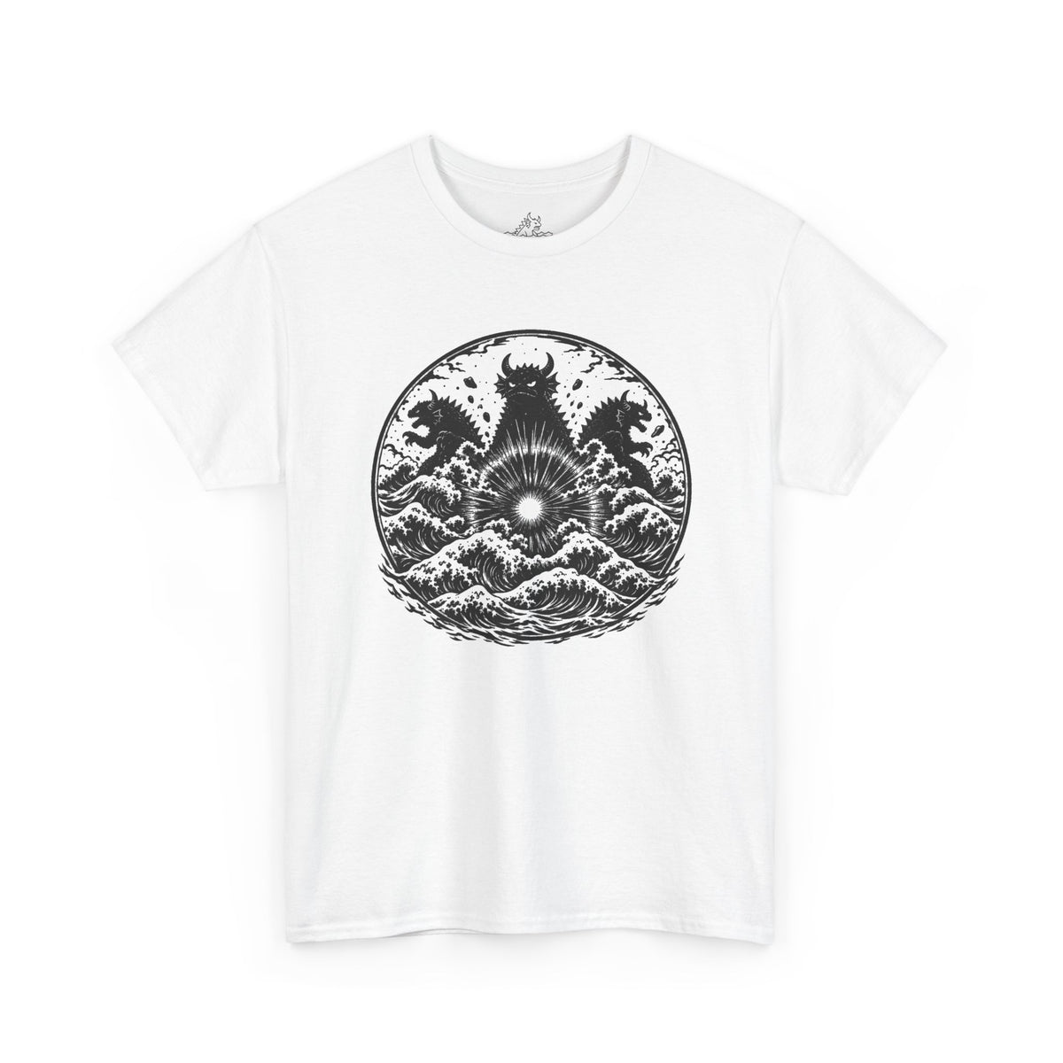3 Kaiju In Waves T-Shirt