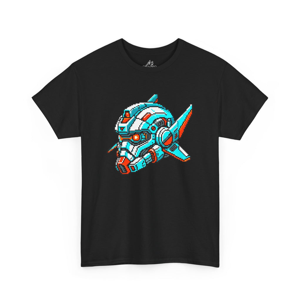 Pixel Art Mecha Helmet T-Shirt