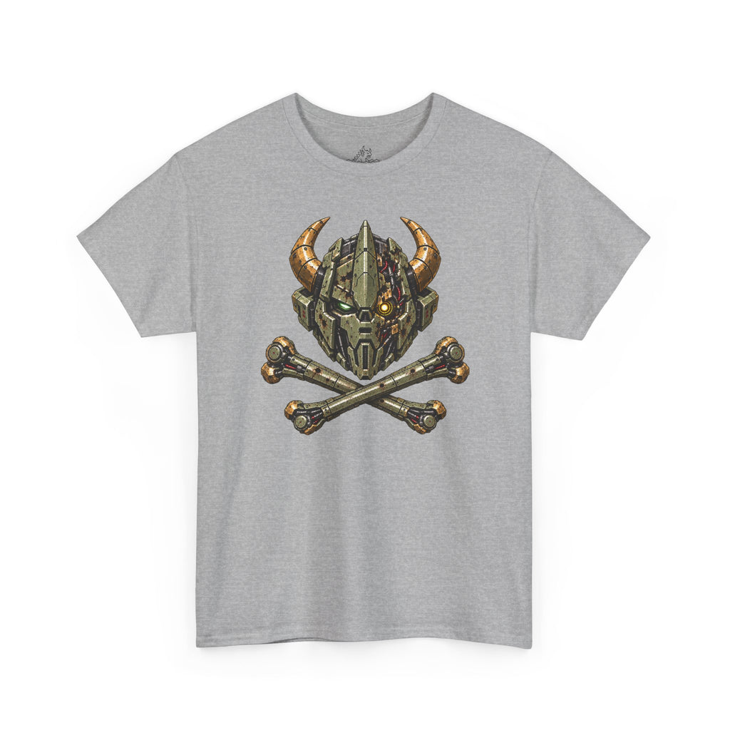 Gravemark Mecha Skull And Crossbones T-Shirt