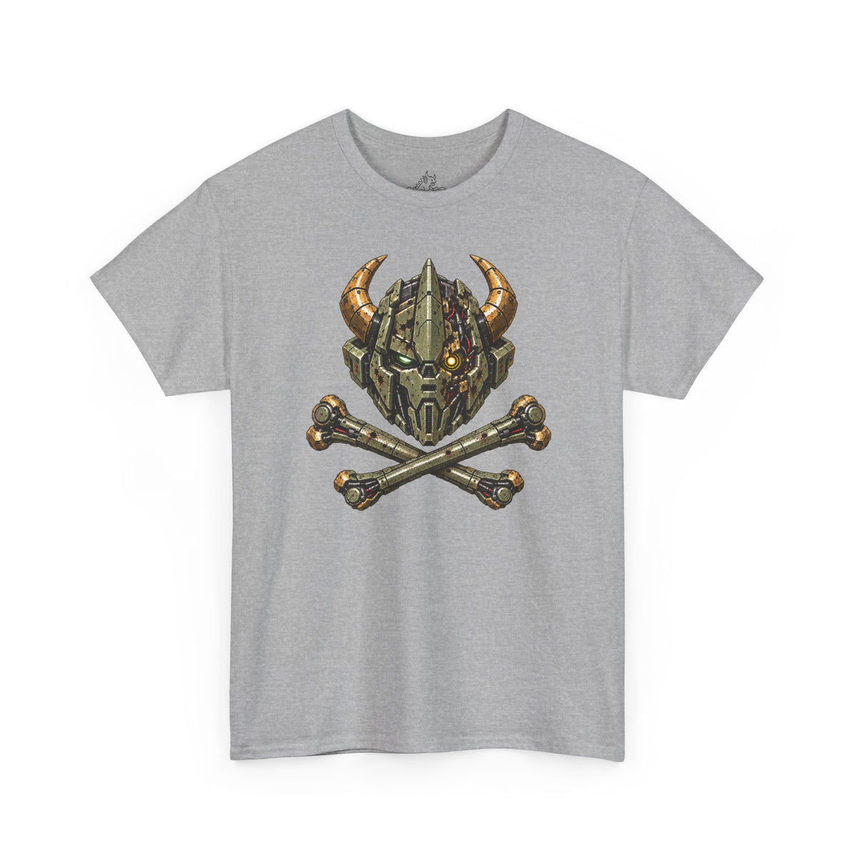Gravemark Mecha Skull And Crossbones T-Shirt