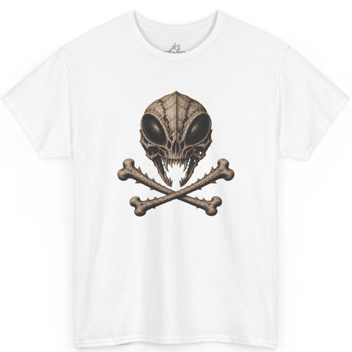 Kaiju Insect Skull T-Shirt | Alien Skull and Crossbones Tee