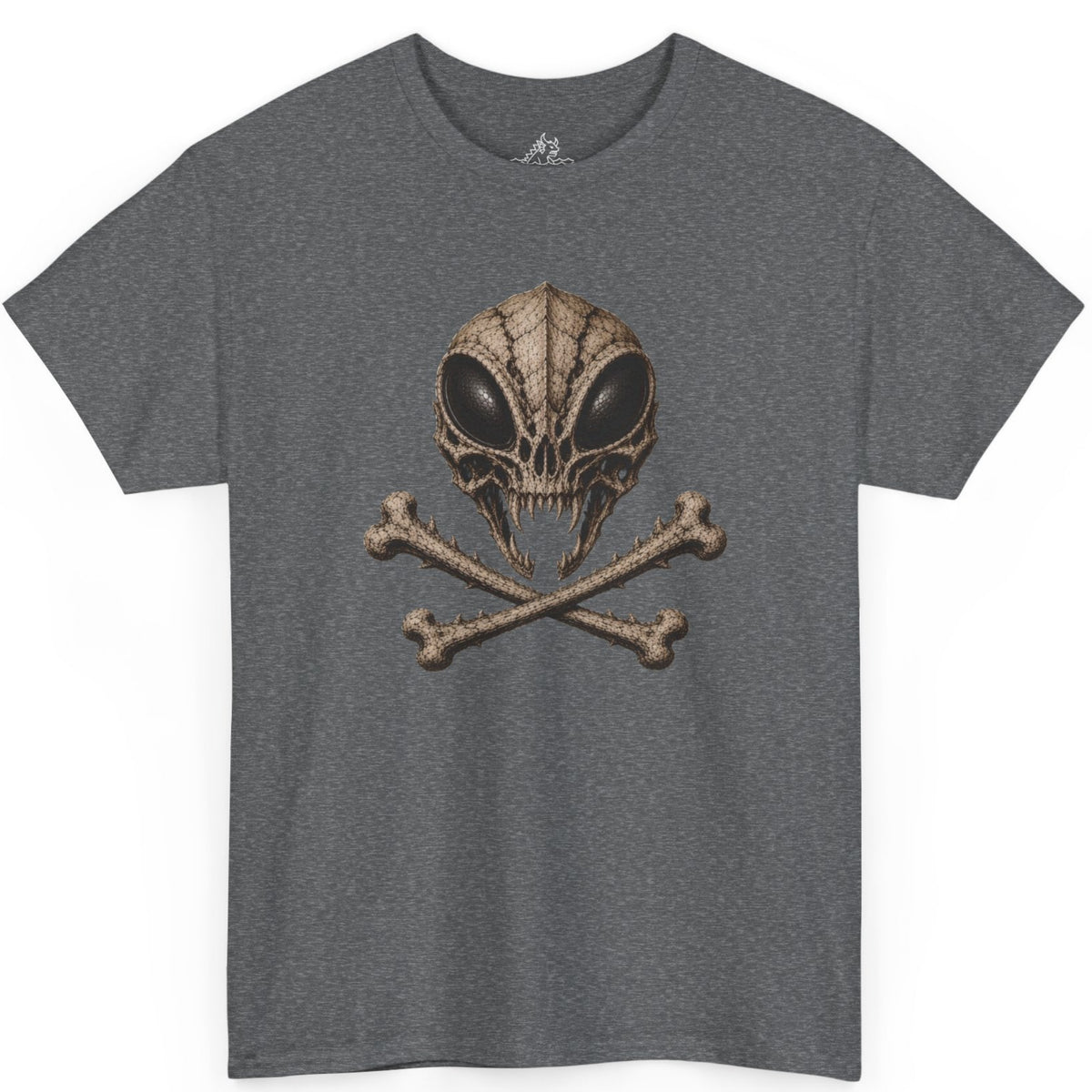 Kaiju Insect Skull T-Shirt | Alien Skull and Crossbones Tee