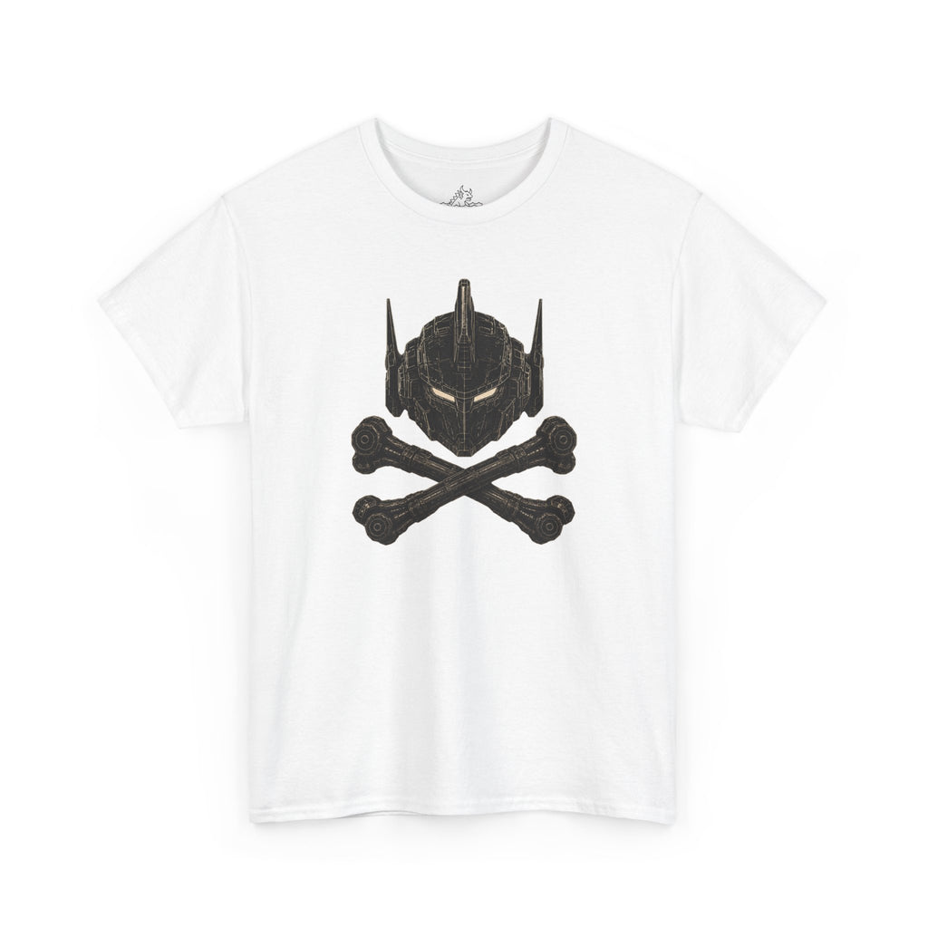 Mecha Grimdark Skull And Grossbones T-Shirt