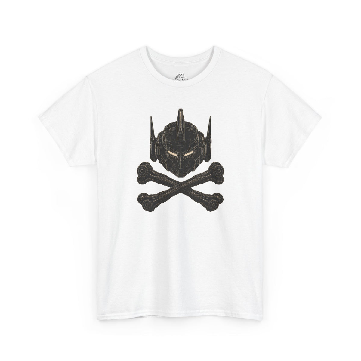 Mecha Grimdark Skull And Grossbones T-Shirt