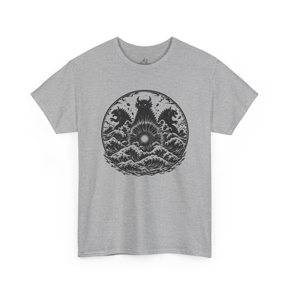3 Kaiju In Waves T-Shirt