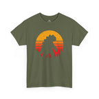 Retro Kaiju Sunset Silhouette T-Shirt