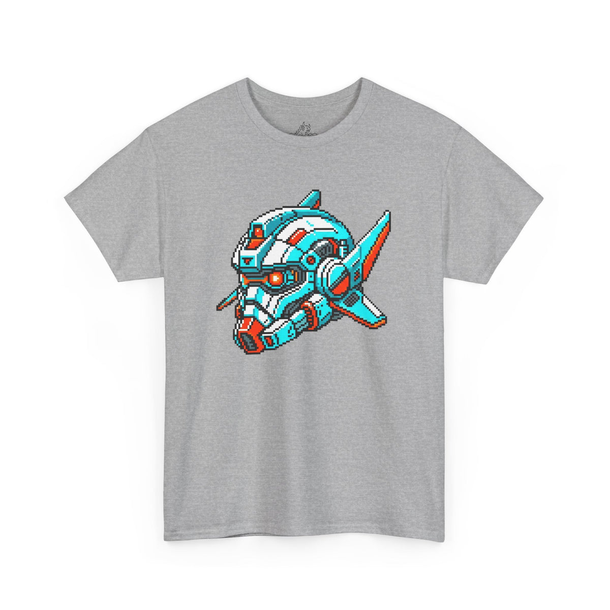 Pixel Art Mecha Helmet T-Shirt