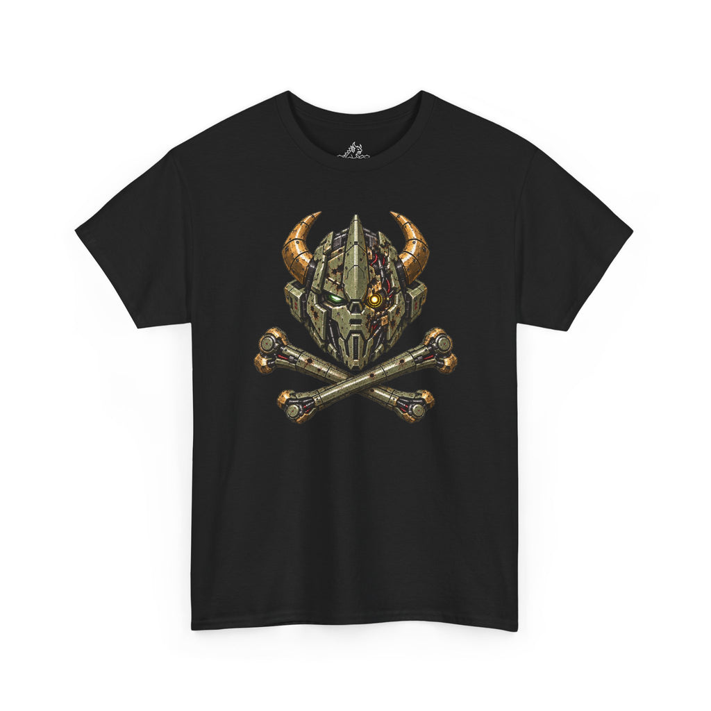 Gravemark Mecha Skull And Crossbones T-Shirt