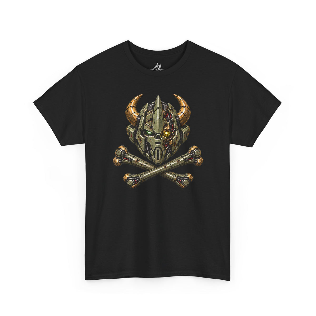 Gravemark Mecha Skull And Crossbones T-Shirt