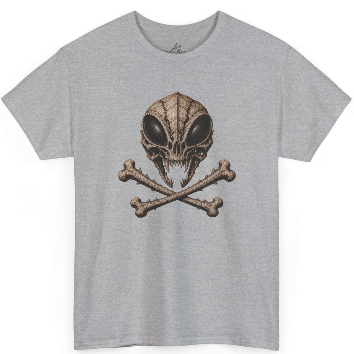 Kaiju Insect Skull T-Shirt | Alien Skull and Crossbones Tee