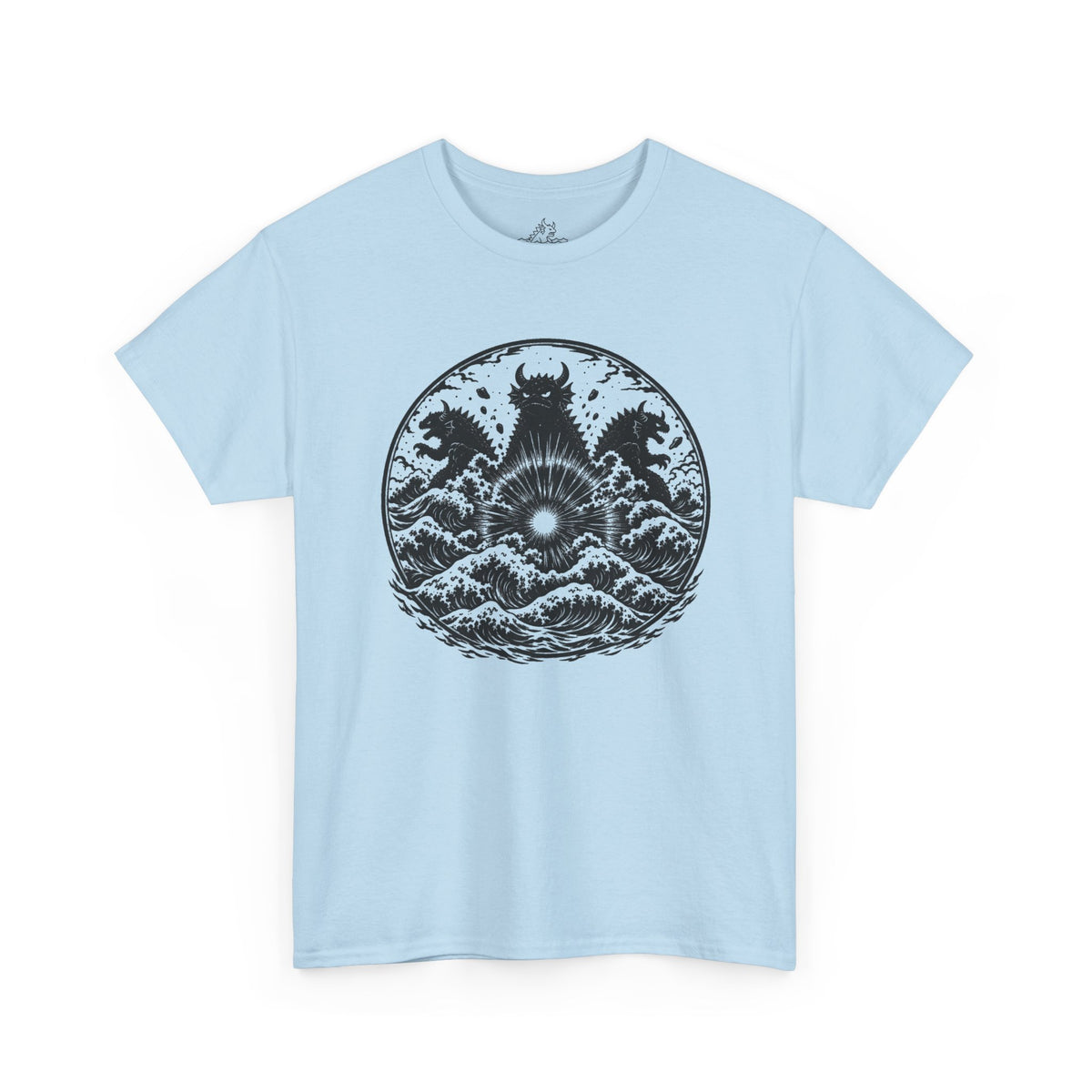 3 Kaiju In Waves T-Shirt