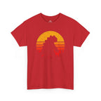 Retro Kaiju Sunset Silhouette T-Shirt
