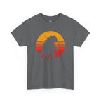 Retro Kaiju Sunset Silhouette T-Shirt