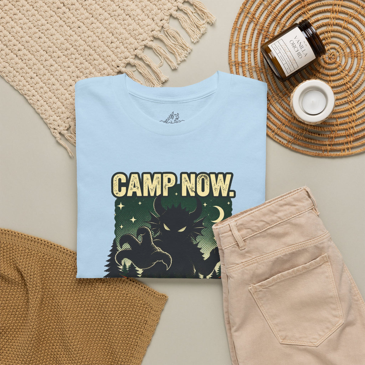 Camp Now Panic Later T-Shirt