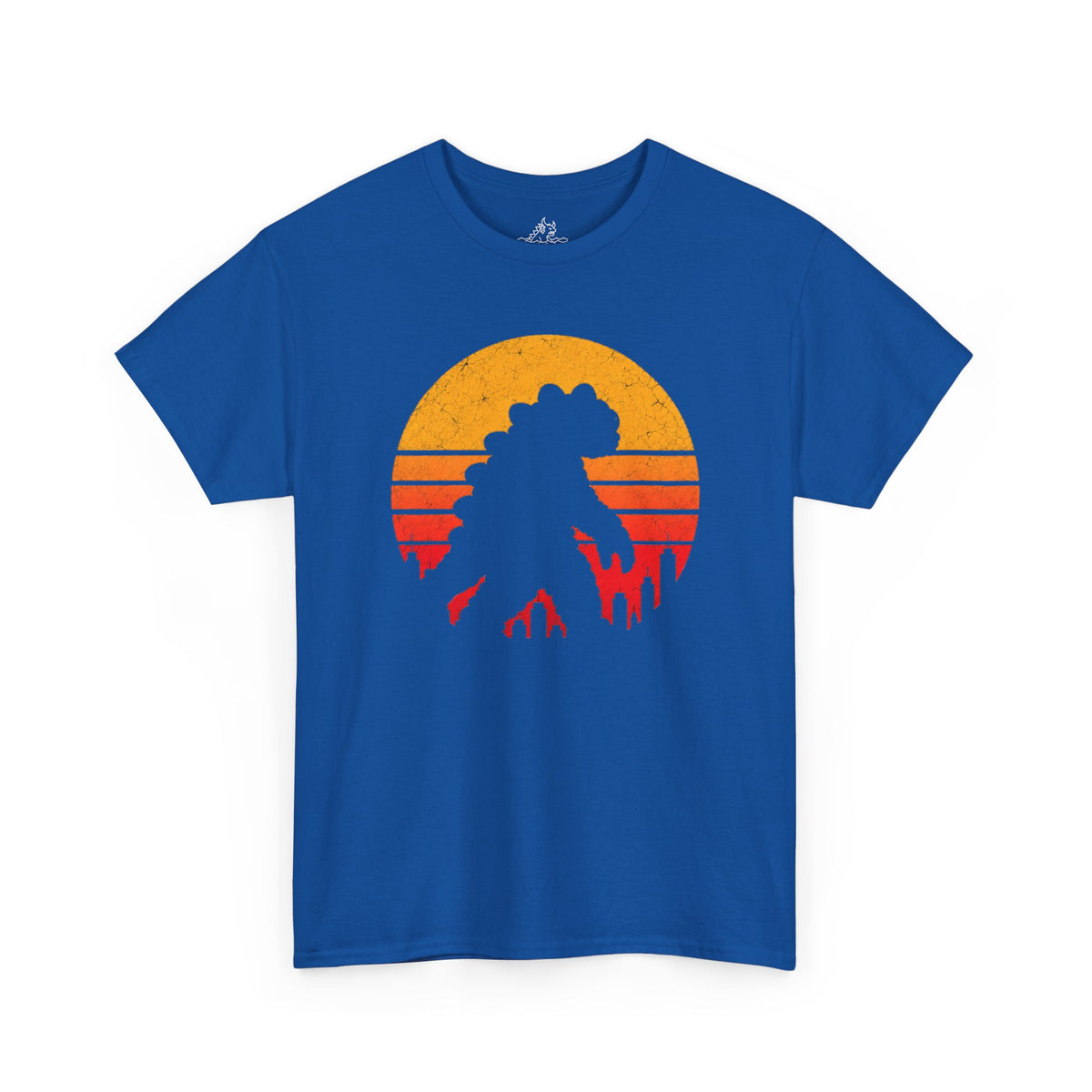 Retro Kaiju Sunset Silhouette T-Shirt