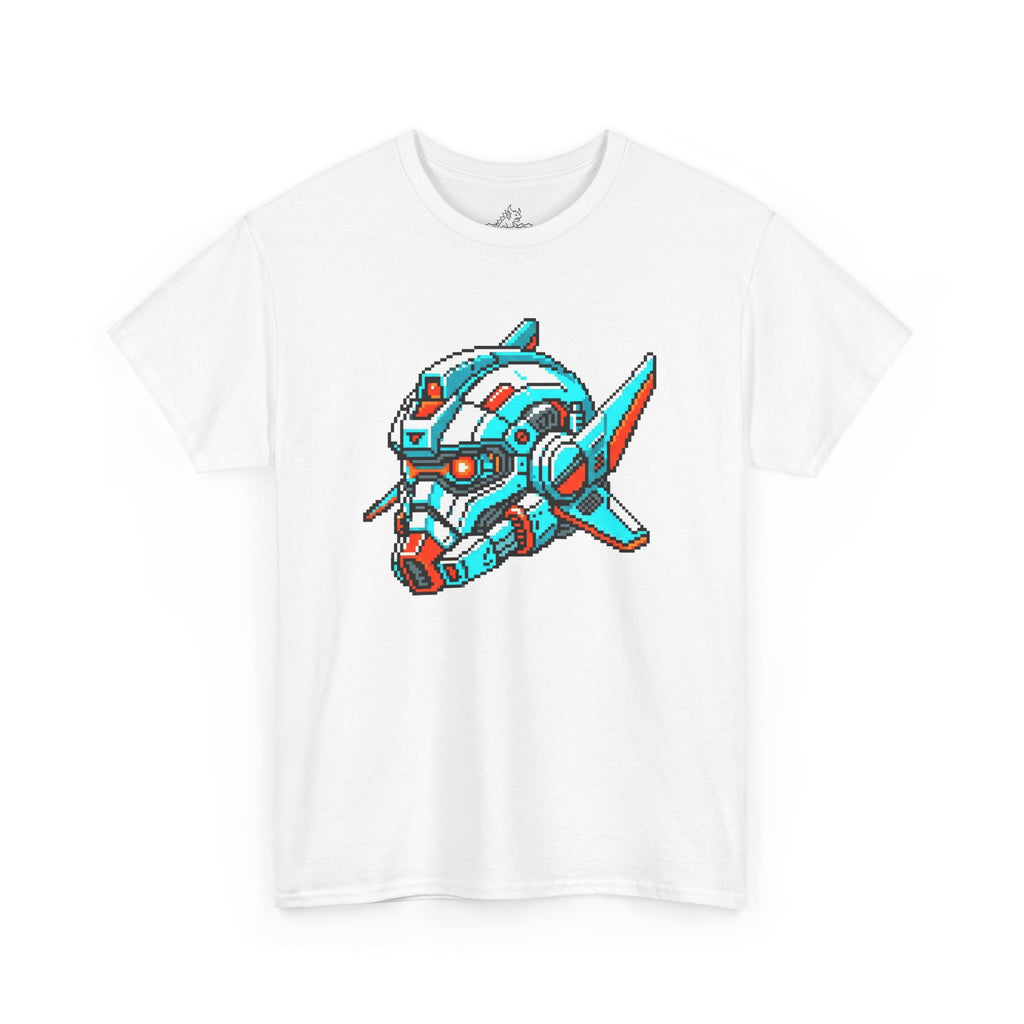 Pixel Art Mecha Helmet T-Shirt