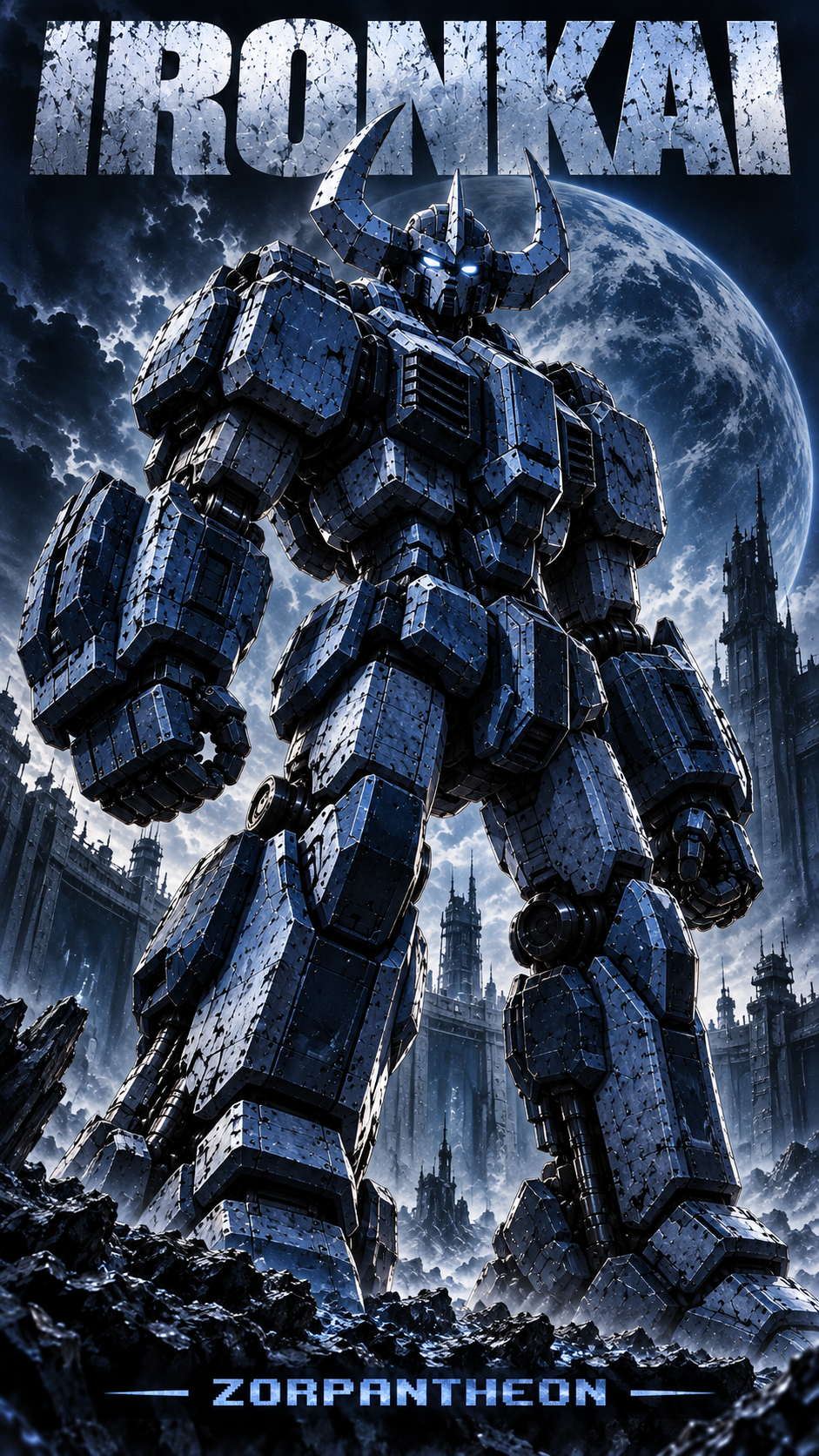Ironkai - Zorpantheon mecha guardian character poster